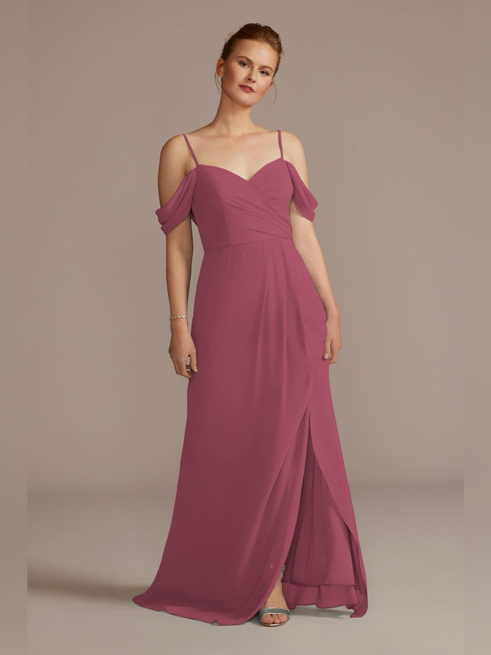 David’s Bridal Chianti Chiffon Bridesmaid Dress Size 8